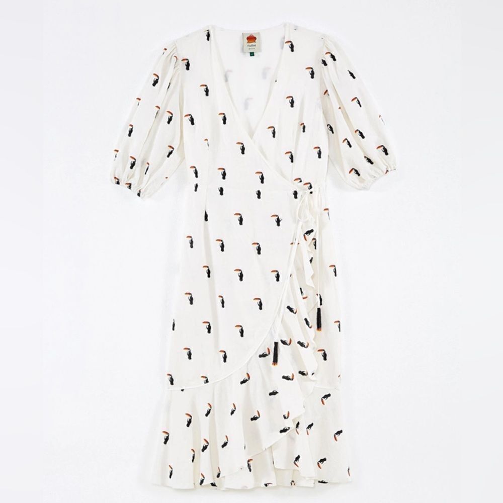 NWT Farm Rio Embroidered Toscano Dress Small - Picture 5 of 5